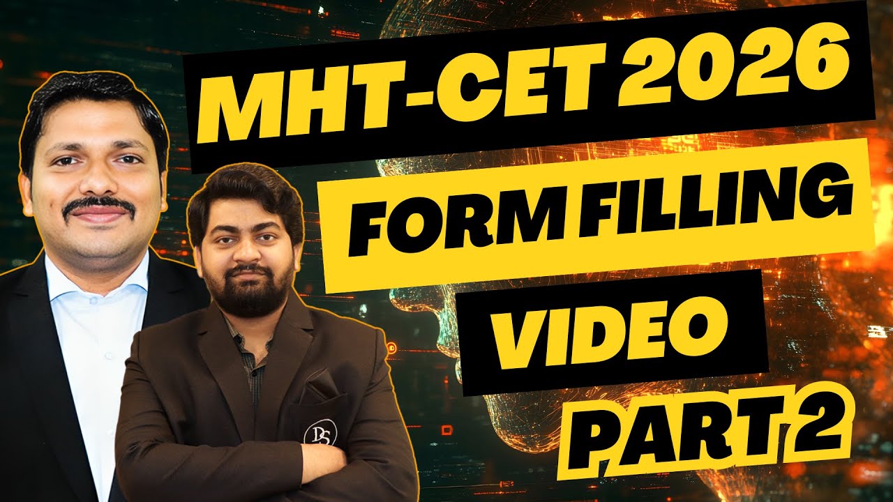 MHT-CET 2026 Form Filling 🔴 Step-by-Step Guide Part 2 | Complete Registration Process | Dinesh Sir