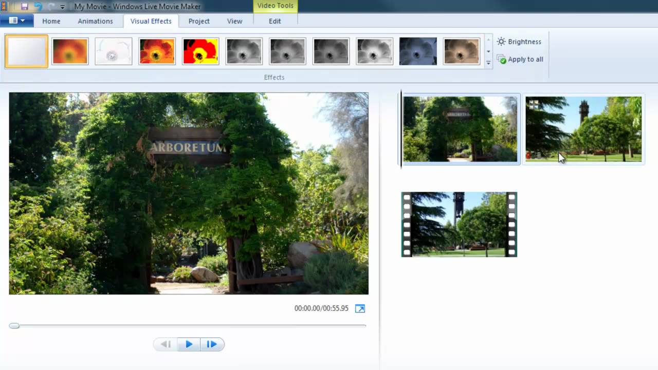 Windows Live Movie Maker Visual Effects YouTube