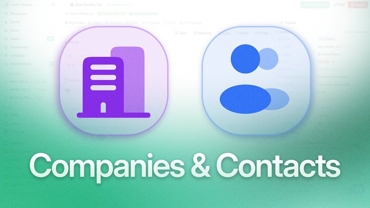 How to Manage Companies & Contacts in Heffl | CRM Tutorial