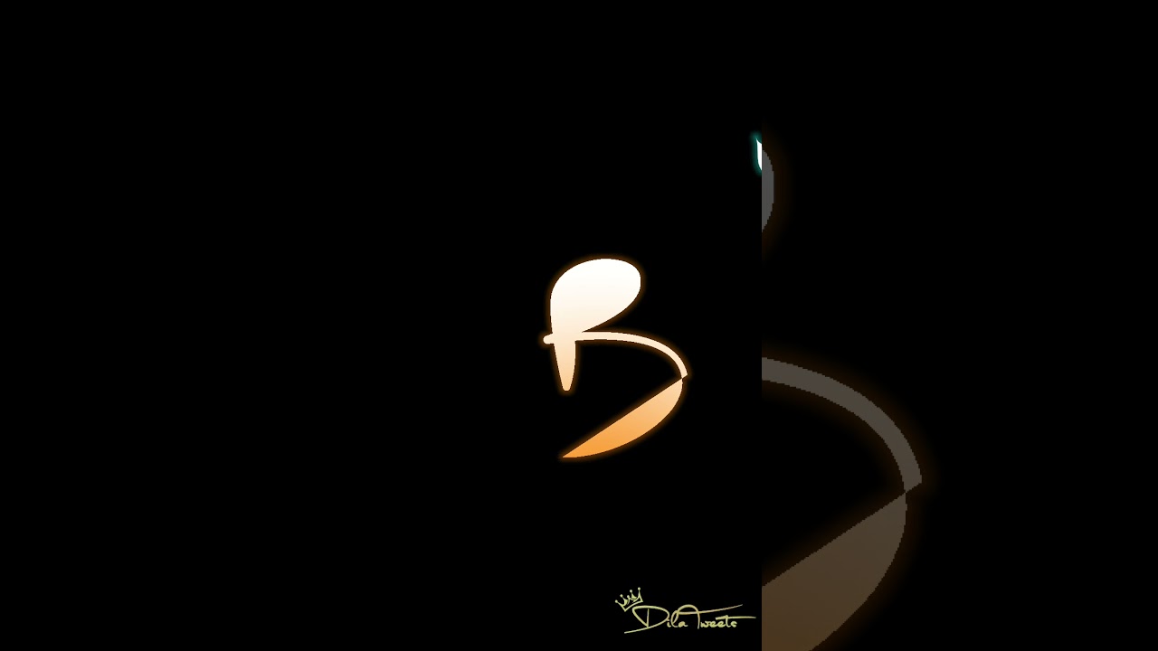 B Letter Name Art Full Screen Whatsapp Status Video ❤❤🌹🌹
