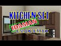 Kitchen Set Kayu Jati Solid + Top Table Granite Terbaik ll Kerajinan Kayu Jati Jogja