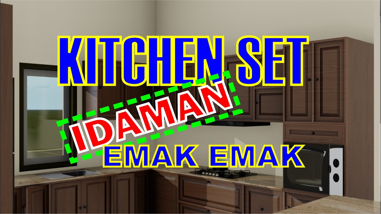 Kitchen Set Kayu Jati Solid + Top Table Granite Terbaik ll Kerajinan
