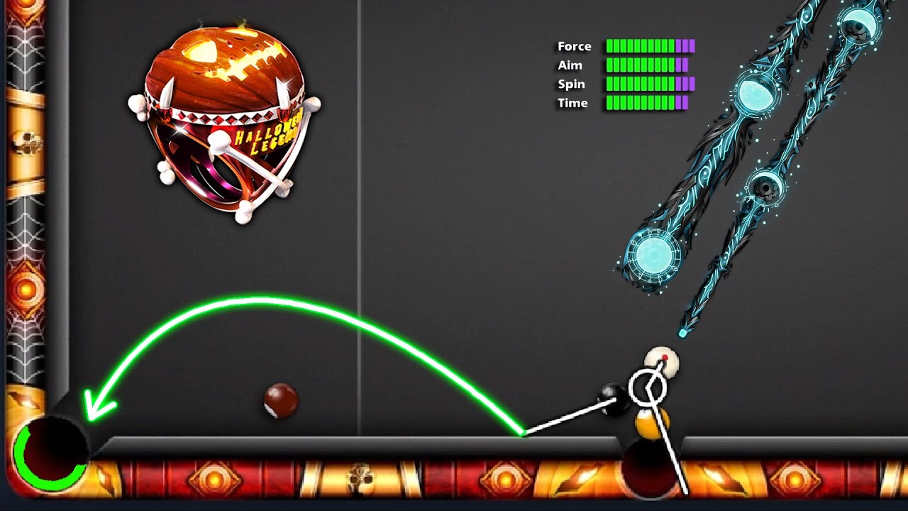 8 Ball Pool - Best ESCAPE Ever in Halloween Challenge Free Cue & Ring - GamingWithK
