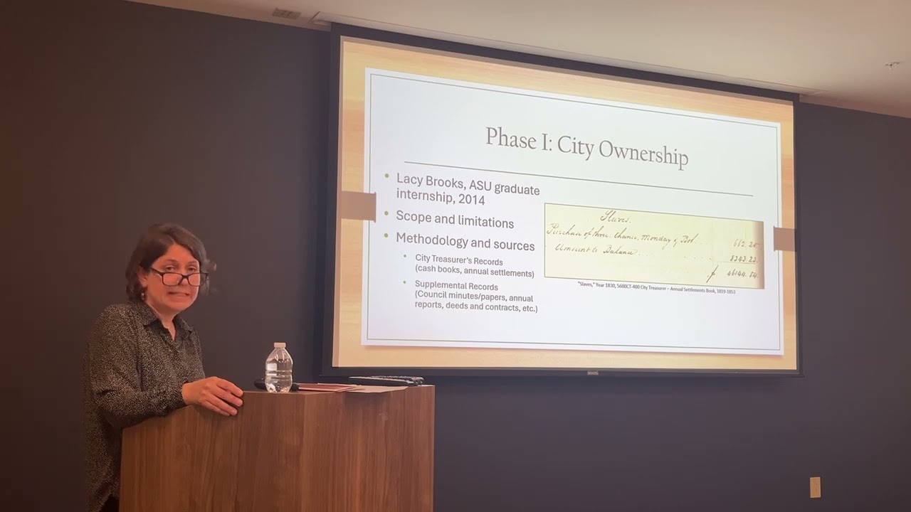 Documenting & Sharing the History of the City’s Enslaved Workforce