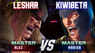 SF6 ▰ LESHAR (Alex) vs KIWIBETA (Marisa) ▰ High Level Gameplay