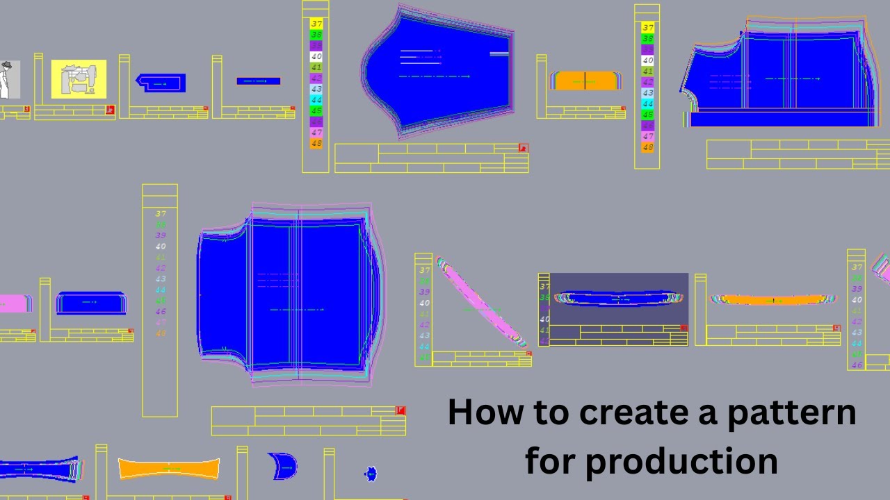 Garment Production Pattern Making | Step-by-Step Tutorial for Beginners ...