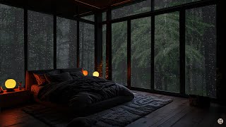 Overcome Insomnia, Relax, Deep Sleep and Fall Sleep Quickly  Sounds Rain and Thunder on Window