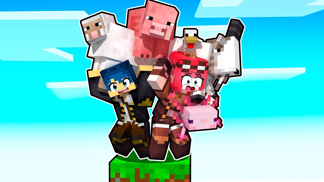 SOPRAVVIVO IN UN BLOCCO CON TUTTI GLI ANIMALI! - MINECRAFT Ep.5