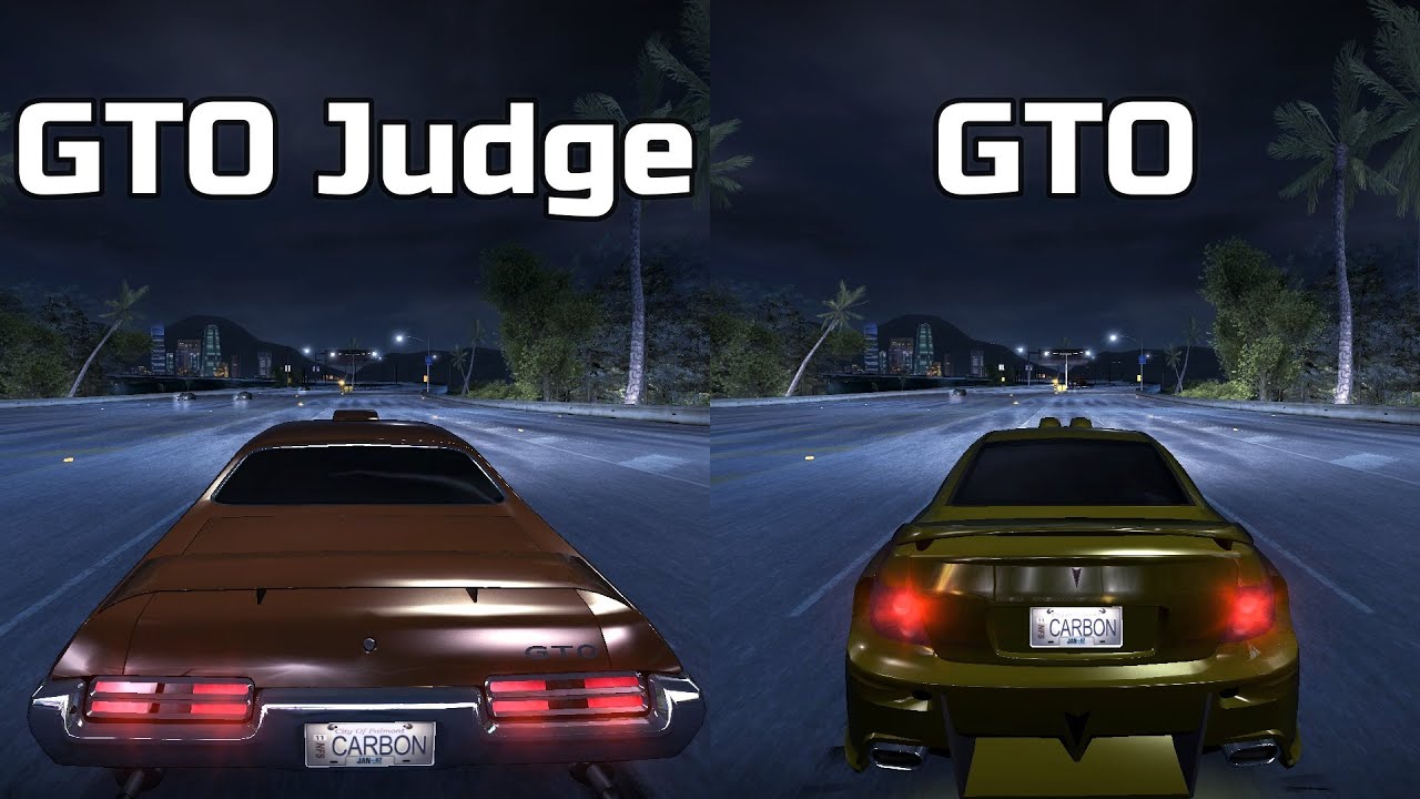 Pontiac GTO Judge vs Pontiac GTO - Need for Speed Carbon (Drag