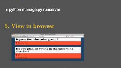 Django- Beginner Tutorial, Poll Application