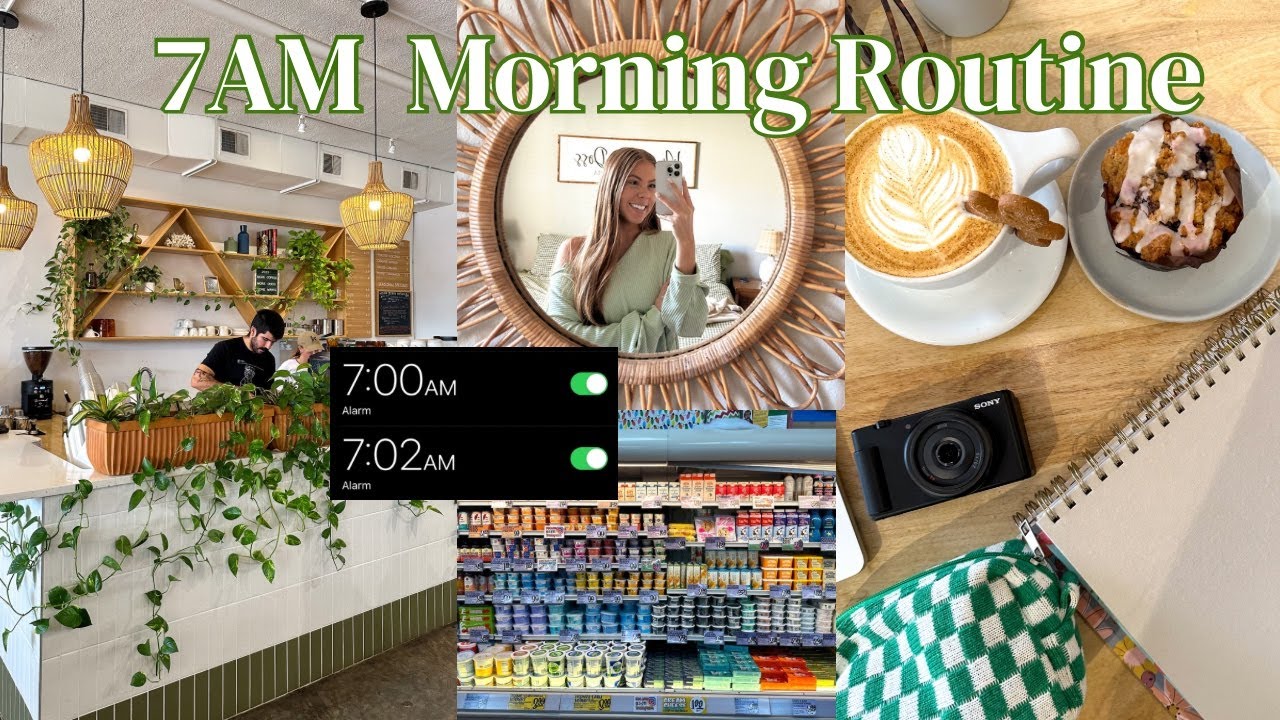 7AM *productive* morning routine | realistic habits, morning skincare ...