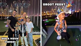 ONZE OUD \u0026 NIEUW VIEREN IN DUBAI! *VUURWERKSHOW* | LAKAP JUNIOR