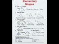 Elementary Shapes # maths tricks #maths #education #important #mathematics #mathshorts #mathskills