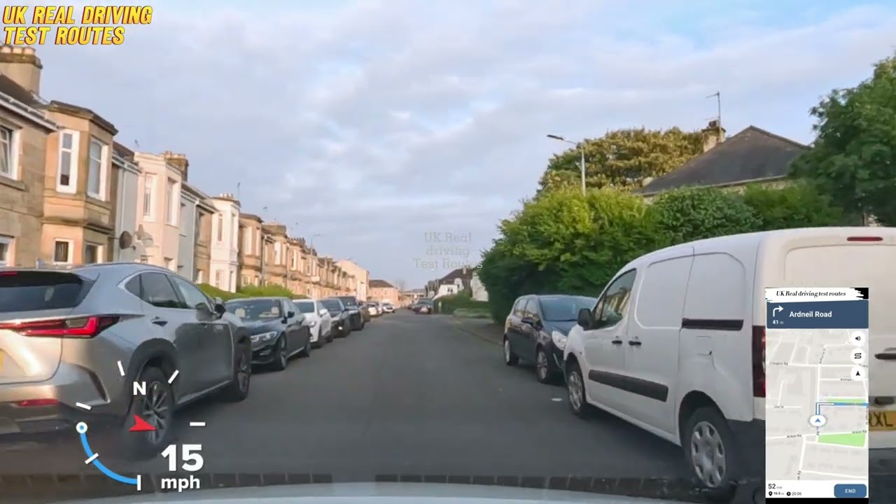 Shieldhall ADI Driving Test Route 2 | Real Driving Test Route - How the Shieldhall Test Looks Like