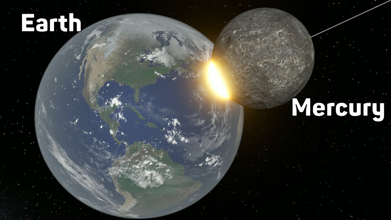Меркурий сталкивается с Землёй | Песочница Вселенной