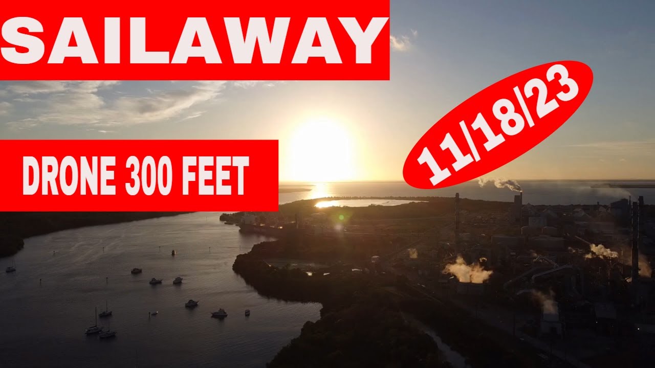 Good Time Paradise Sails Away From Tampa 300 Drone Action HD good-time-paradise-sails-away-from-tampa-300-drone-action-hd