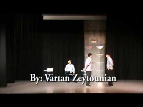 من مسرحية عصفورين بحجر واحد تأليف كتابة و إخراج فارطان زيتونيان