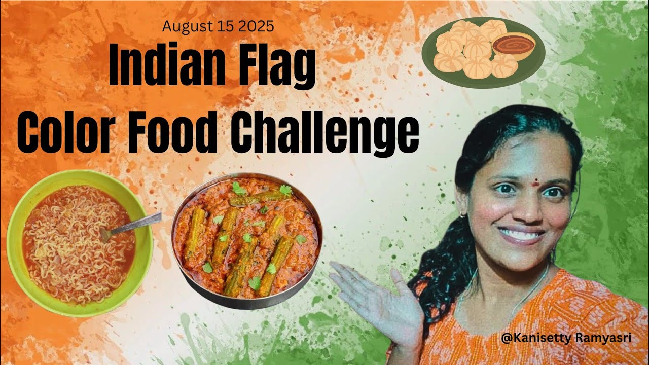 Indian Flag Color Food Challenge ||August 15 2025 ||79th independence day || (Challenge -1) 
