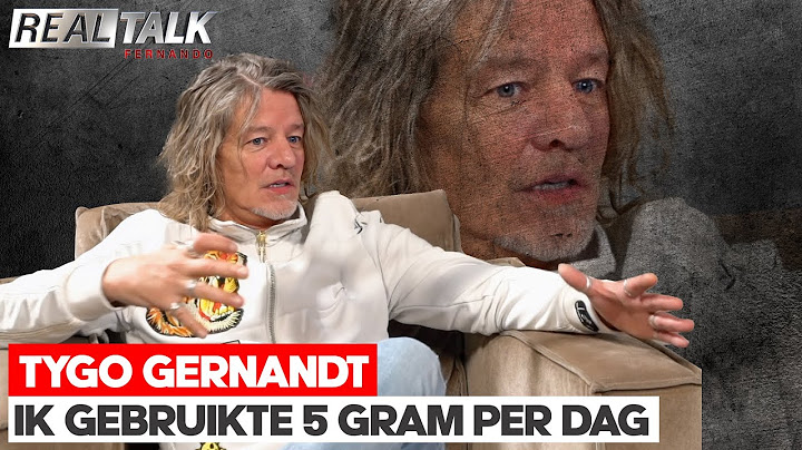 TYGO GERNANDT over Zware DRUGSVERSLAVING: Ik Gebruikte 5 Gram per dag