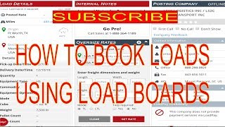 HOW TO BOOK LOADS WITH DAT LOAD BOARD AND TRUCKSTOP LOAD BOARD: TRUCKING BUSINESS: HOT SHOTS!