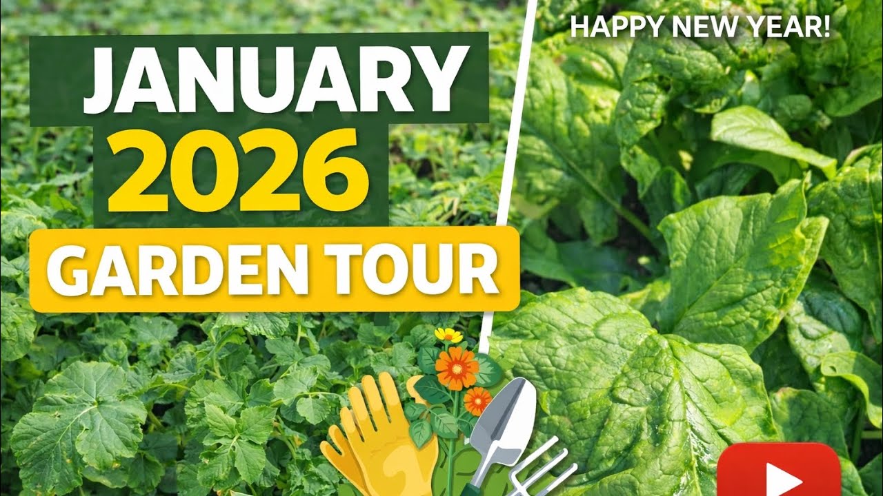 Zone 9 Garden Tour: 82°F in January?! 🦎🧅 Bipolar Weather & Winter Growth