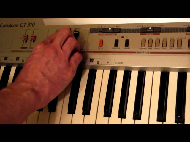 Casio Casiotone CT-310 style variatons - YouTube