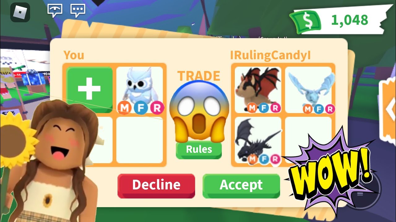 What people trade for my MEGA SNOW OWL! /Adopt me I accidently traded
