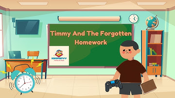 Timmy Learns Responsibility | The Forgotten Homework | Kids Animated Moral Story.