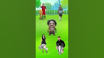 Whose Object Is Each One? 😱 Ronaldo vs Messi vs Mr Beast vs Speed #shorts #cartoon #usa