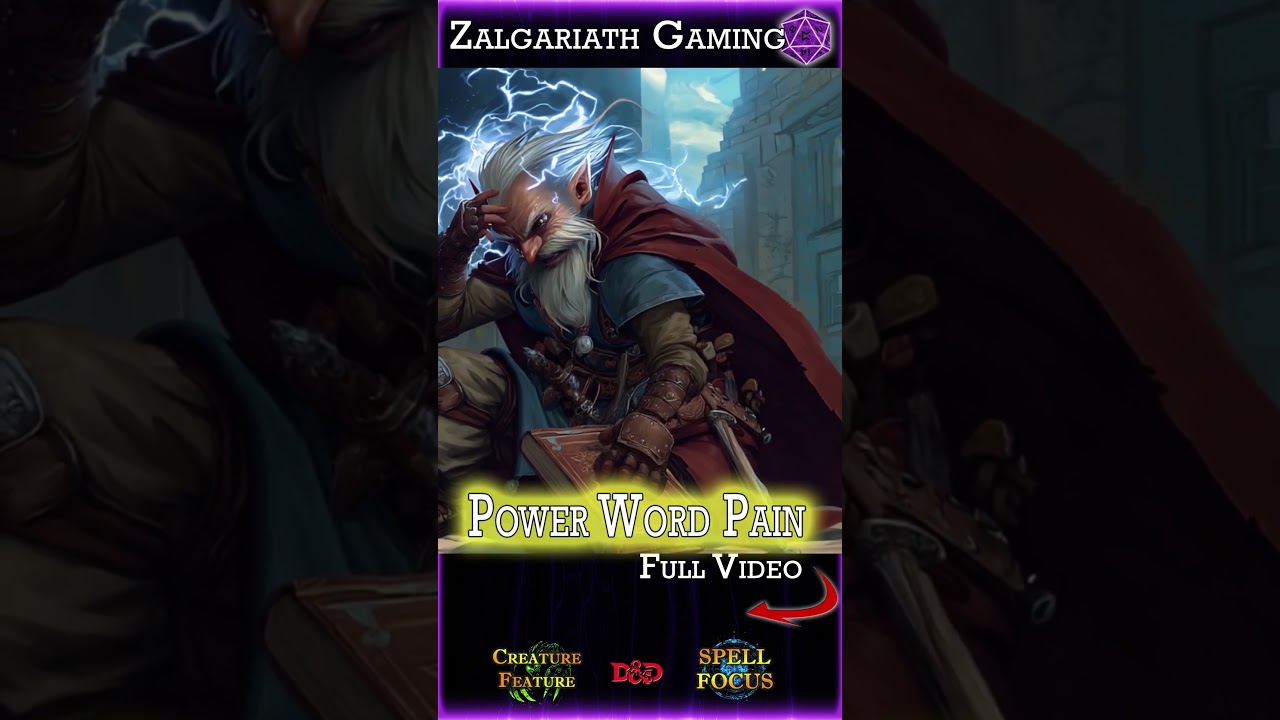 Power Word PAIN  - The weird cousin of the Power Word family 