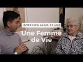 Aline 92 ans partage son histoire de vie interview