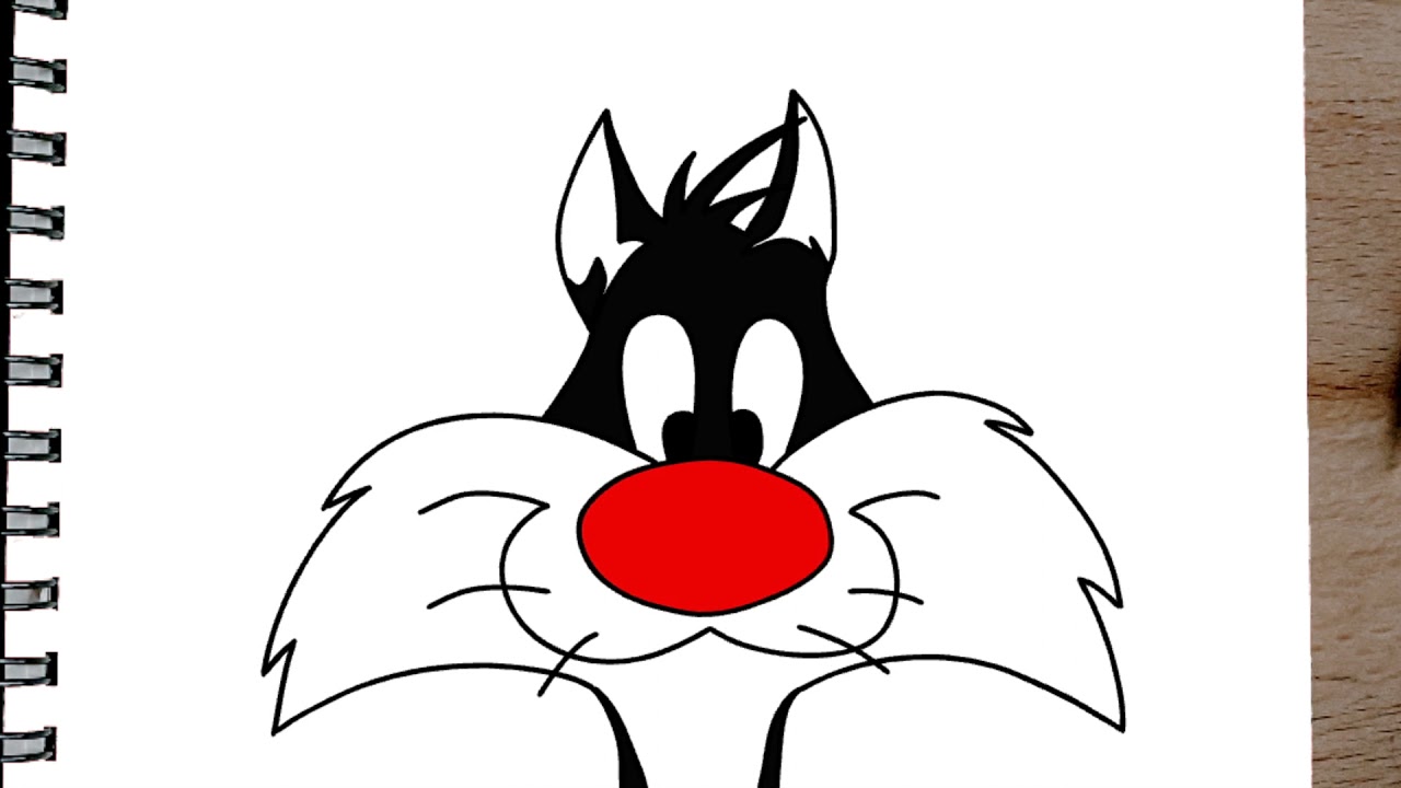 Como dibujar a SILVESTRE PASO A PASO el gato silvestre Looney Tunes -  thptnganamst.edu.vn