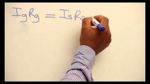 CONVERSION OF A GALVANOMETER OR MILLIAMMETER TO AN AMMETER PART 2