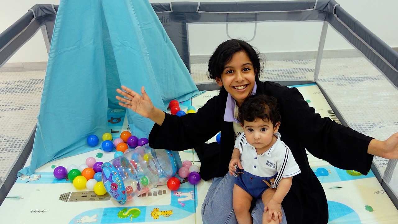 جوجو تسوي غرفة العاب لبيبي حمودي شوفوا كيف !!