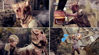 Resident Evil 4 Remake - All Chainsaw Man Alternate Cutscenes Demo