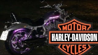 Harley-Davidson V-rod светодиодная подсветка по дешману.