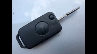 MERCEDES W124 1994 1-Tasten Schlüssel reparieren synchronisieren / 1-button key repair sychronize