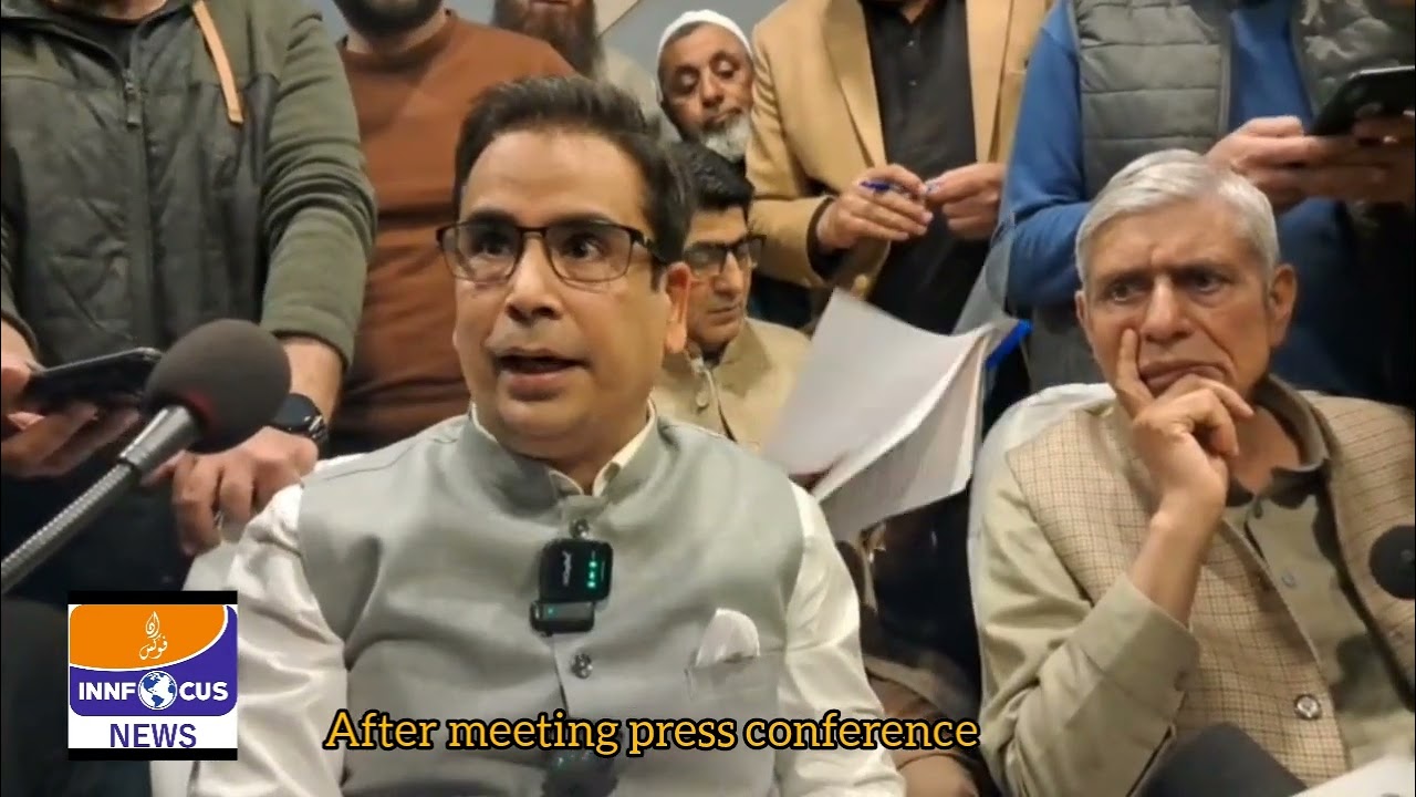 Press conference After Emergency Meeting chaired by CM Omar Abdullah