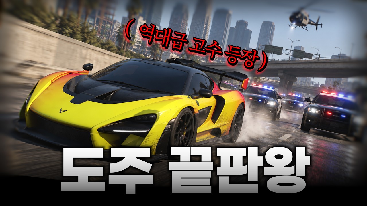 경찰들 결국 멘탈 나갔습니다ㅋㅋ 역대급 도주 고수들 총집합 (GTA5 인생모드)