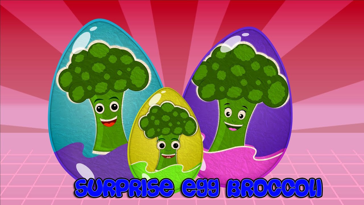 Broccoli Surprise Egg Surprise Eggs Finger Family Surprise Eggs Toys