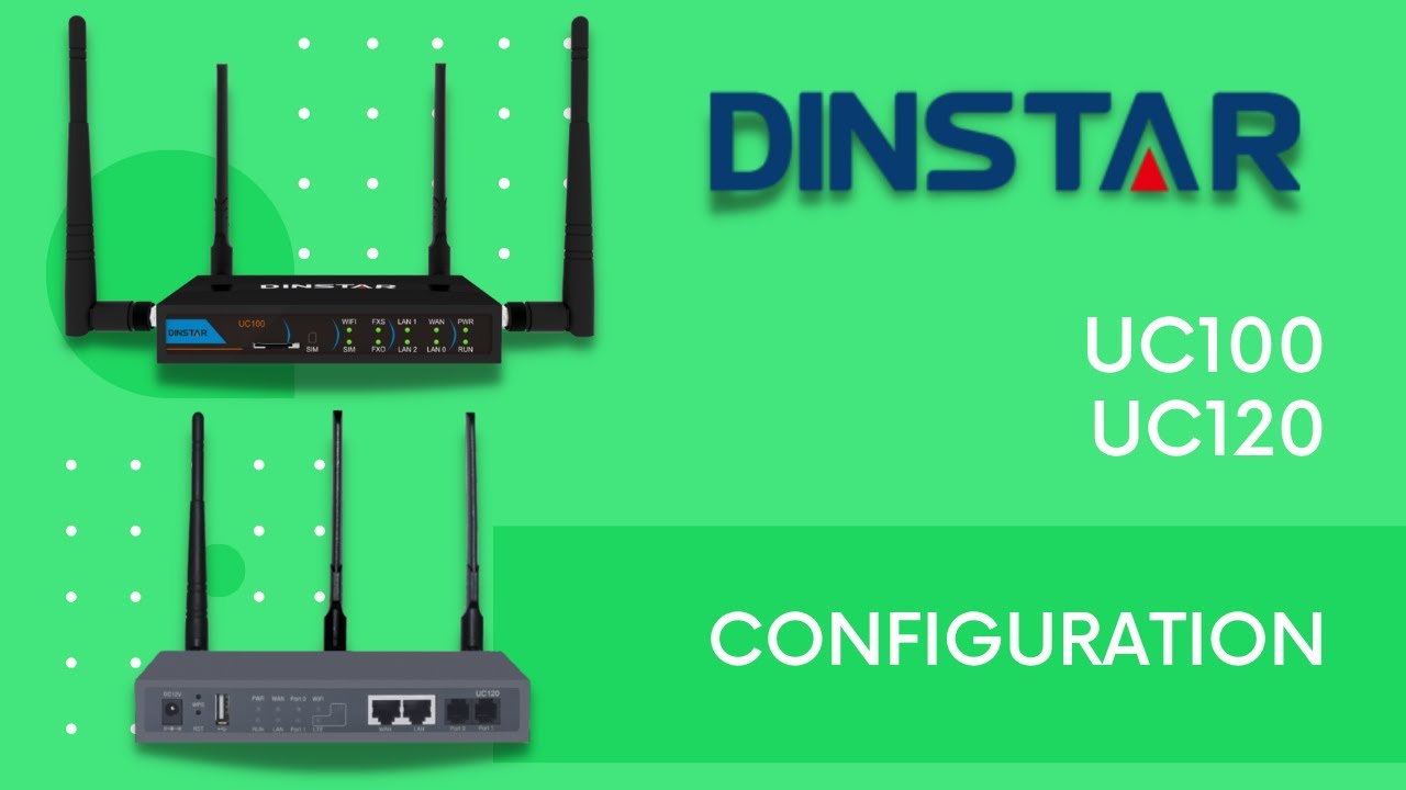بدارجة المغربية IPBX Dinstar UC120  UC100  برمجة