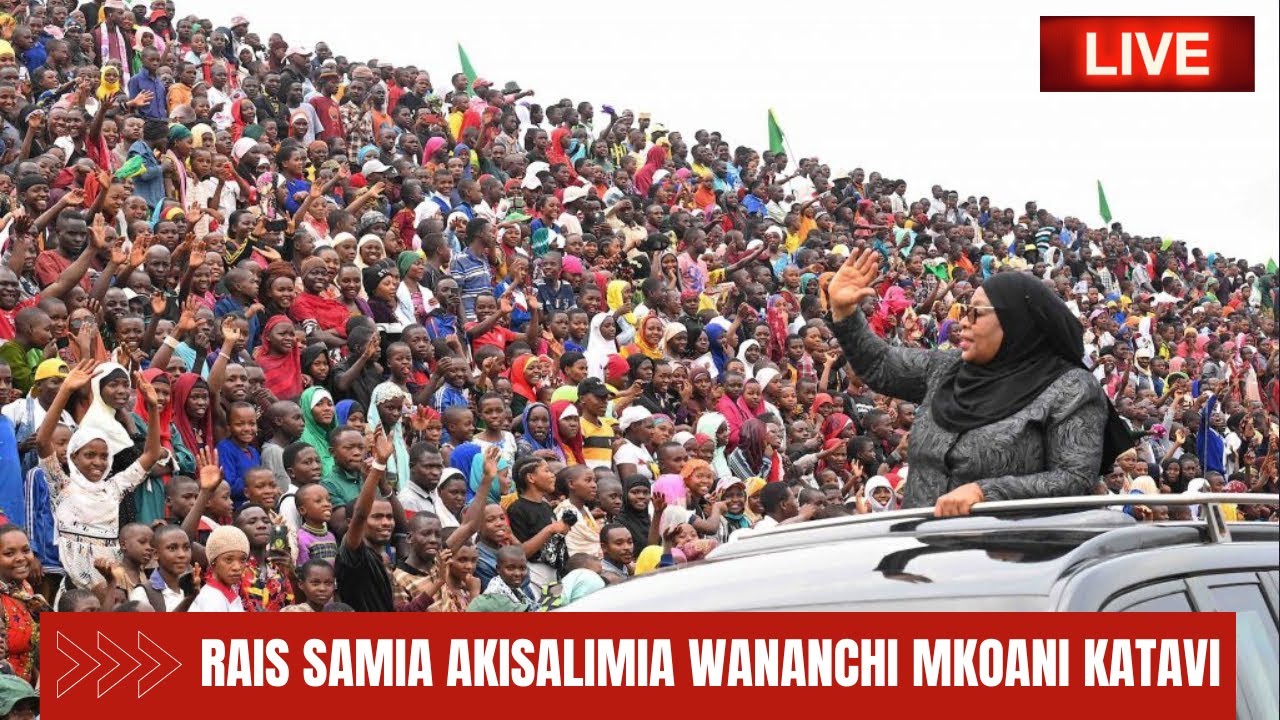 🔴🅻🅸🆅🅴: RAIS SAMIA AKIZUNGUMZA NA WANANCHI KATIKA MKUTANO WA HADHARA ...