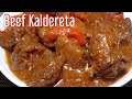 Beef Kaldereta ( Spicy Caldereta ) | Filipino Beef Stew in tomatoes