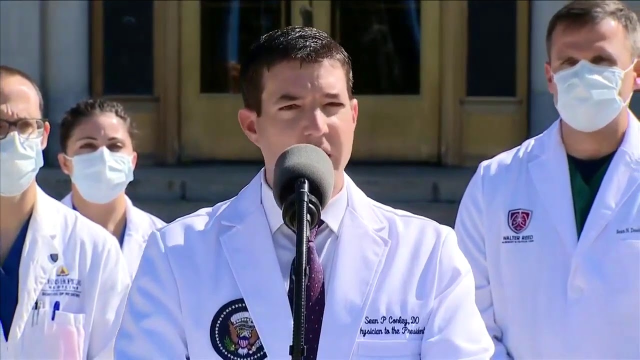 Dr. Sean Conley Says He is "Extremely Happy" With The Progress President Trump