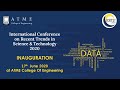 Inauguration | International Conference on Recent Trends in Science & Technology 2020
