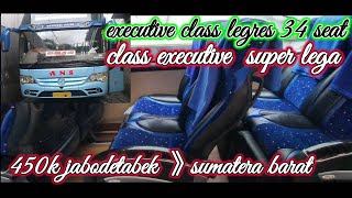 #bus ANS 💙 gebrakan baru executive class legres menjadi 34 seat,super lega di kelas nya👍ans sayonara
