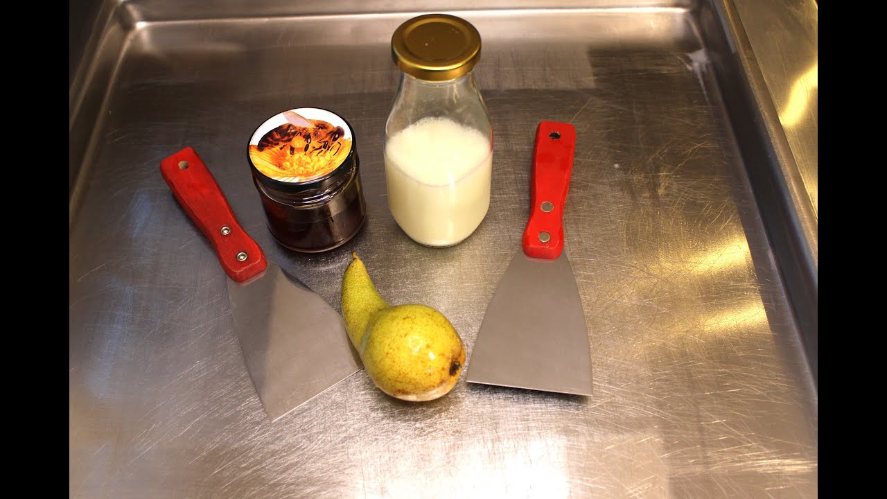 “Great so sweet”. Making ice cream rolls with pear and honey | ASMR no talking