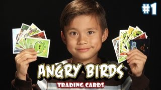 Angry Birds TRADING CARDS & STICKERS Review by EvanTubeHD (PART 1)