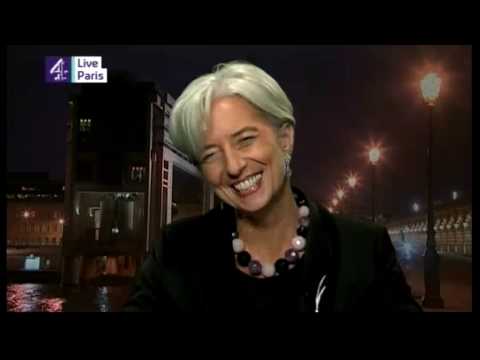 Christine Lagarde thinks she's on the BBC (C4 News...