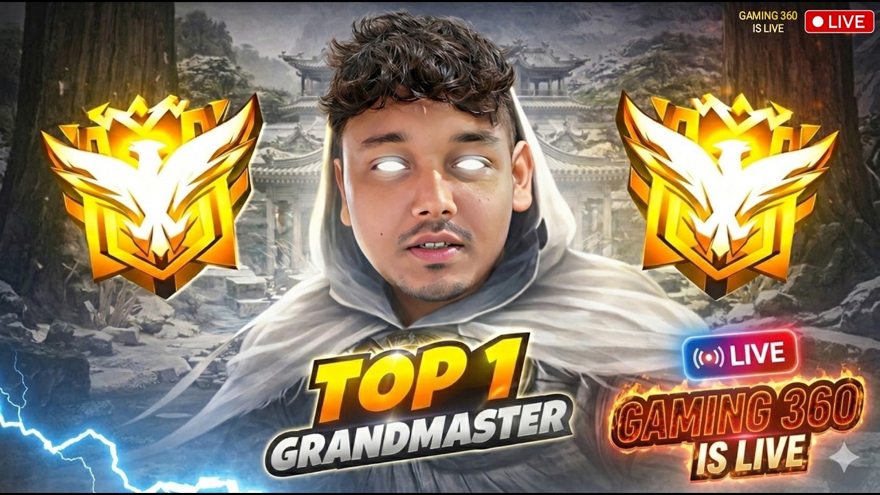 New Grandmaster Top 1 Push V Badge Lobby ❤ FF LIVE ✌ Free Fire LIVE! #ff #freefire #freefireshorts